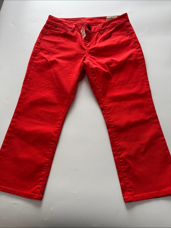 Talbots Denim - Talbots Bright Red Flare Jeans